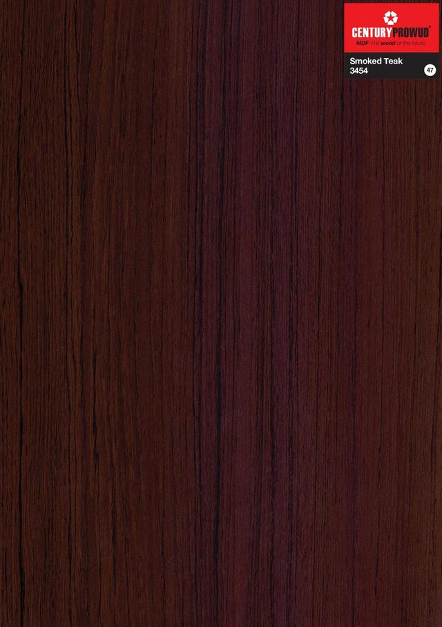 Century Prowud Prelam Particle Board - 3454 - Smoked Teak