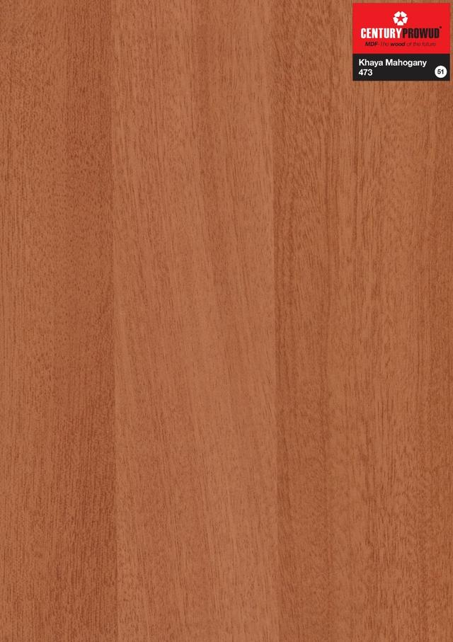 Century Prowud Prelam Particle Board - 473 - Khaya Mahogany